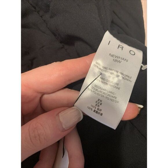 IRO Authentic Solid Beige Lamb Leather Long Sleeve Motorcycle Jacket 34 Xs - Picture 6 of 8